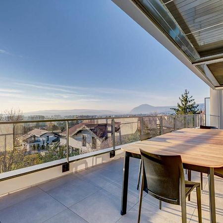 Serenity - 3 Bedroom Top Floor Apartment Parking & Lake View Terrace Annecy Extérieur photo